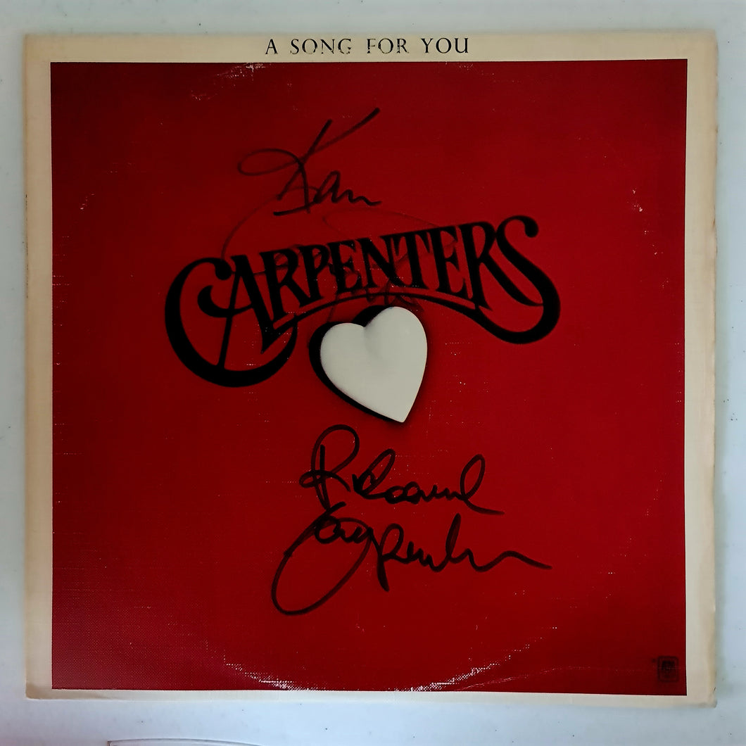 The Carpenters Autographed 'A Song for You' COA #TC34842