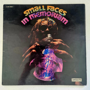 The Small Faces Autographed  'In Memoriam' Autographed LP COA #SF33347
