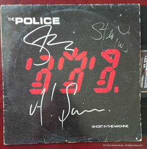 The Police - Autographed 'Ghost in the Machine' LP - COA #PC58890