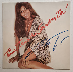 Tina Turner Autographed LP COA #TT133698