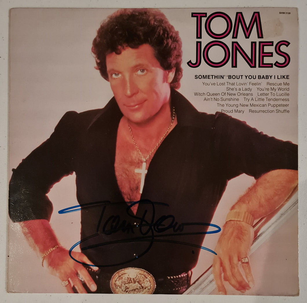 Tom Jones Autographed 'Self Titled' Album COA #TJ78352