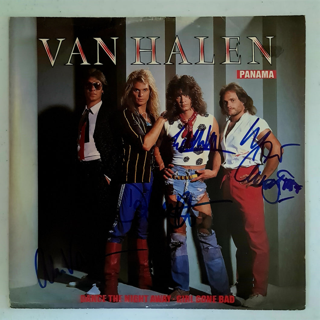 Van Halen Autographed 'Panama' COA #VH22972