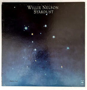 Willie Nelson Autographed 'Stardust' LP COA #WN26487