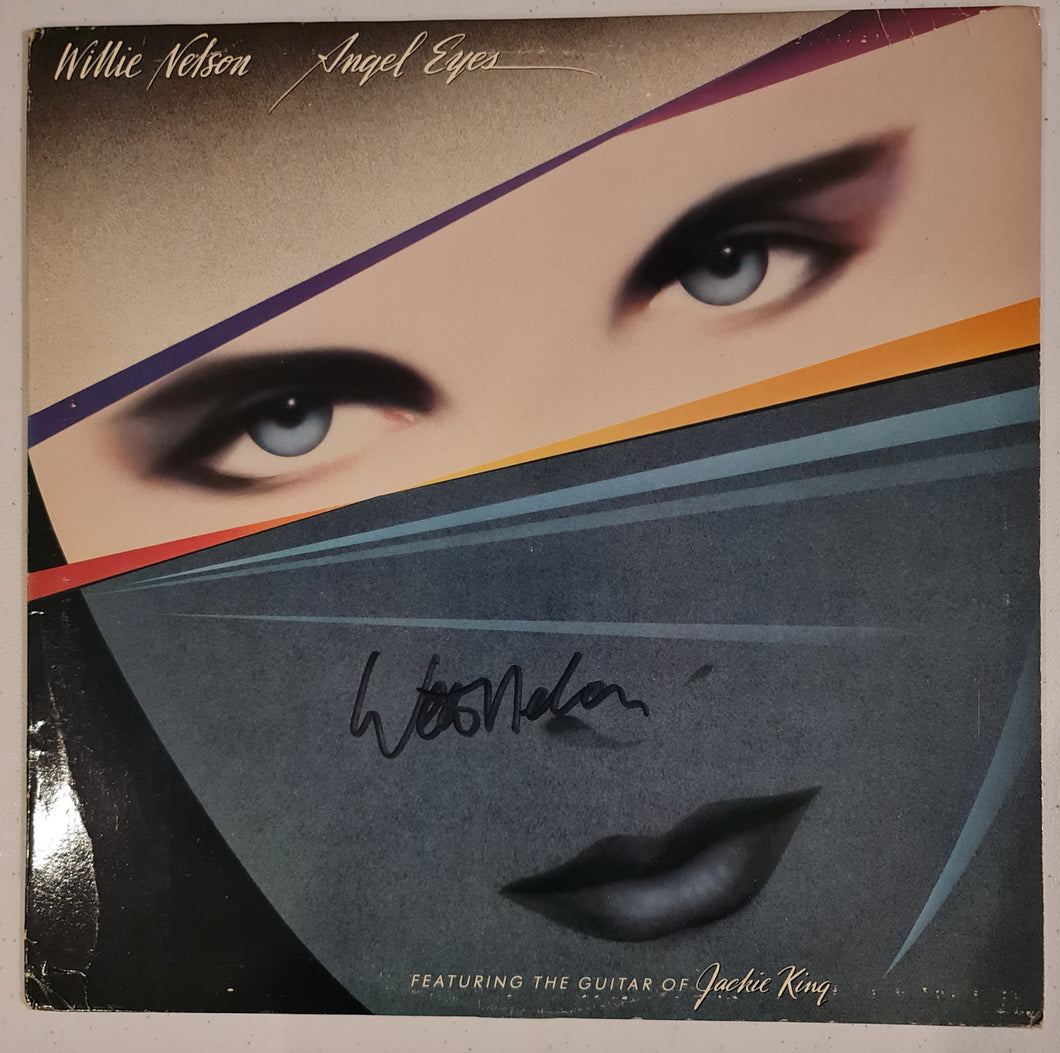 Willy Nelson Autographed 'Angel Eyes' Album COA #WN66452