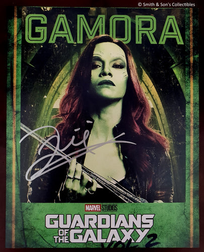 Zoe Saldana Autographed Guardians of the Galaxy Glossy 8x10 Photo COA #ZS69734 - Smith & Son's Collectibles